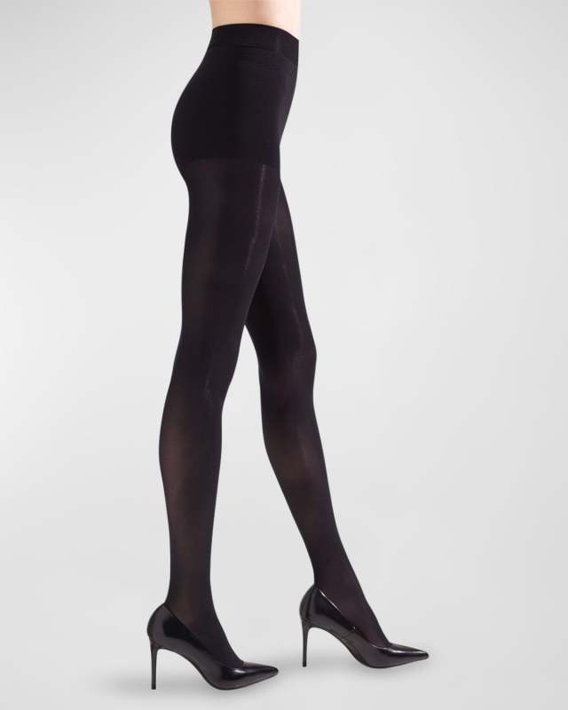 Perfectly Opaque Control Top Tights